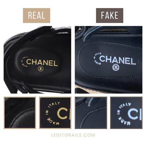 how to tell if chanel sandals are real|are Chanel shoes real.